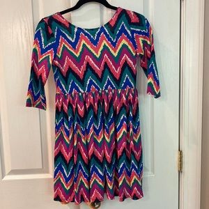 Girls Lilly Pulitzer Mini Evelyn Dress, Multicolor, Hearts A Flutter XL